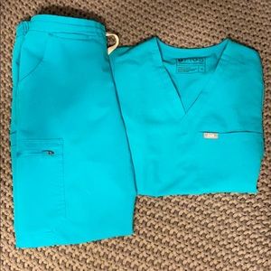 Figs limited edition teal set XS